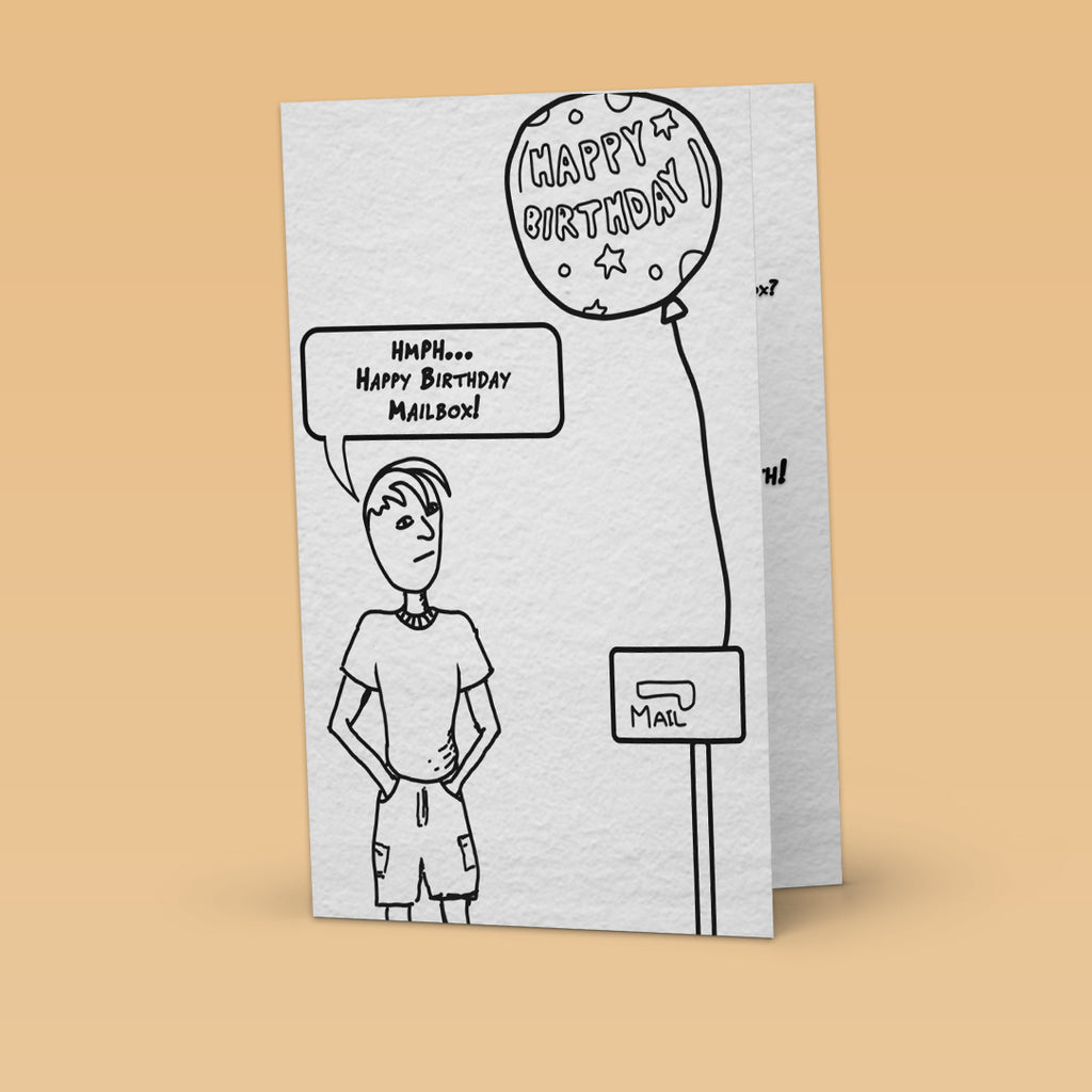 Passive Aggressive Birthday Card – Sarcastic Funny Greeting Card