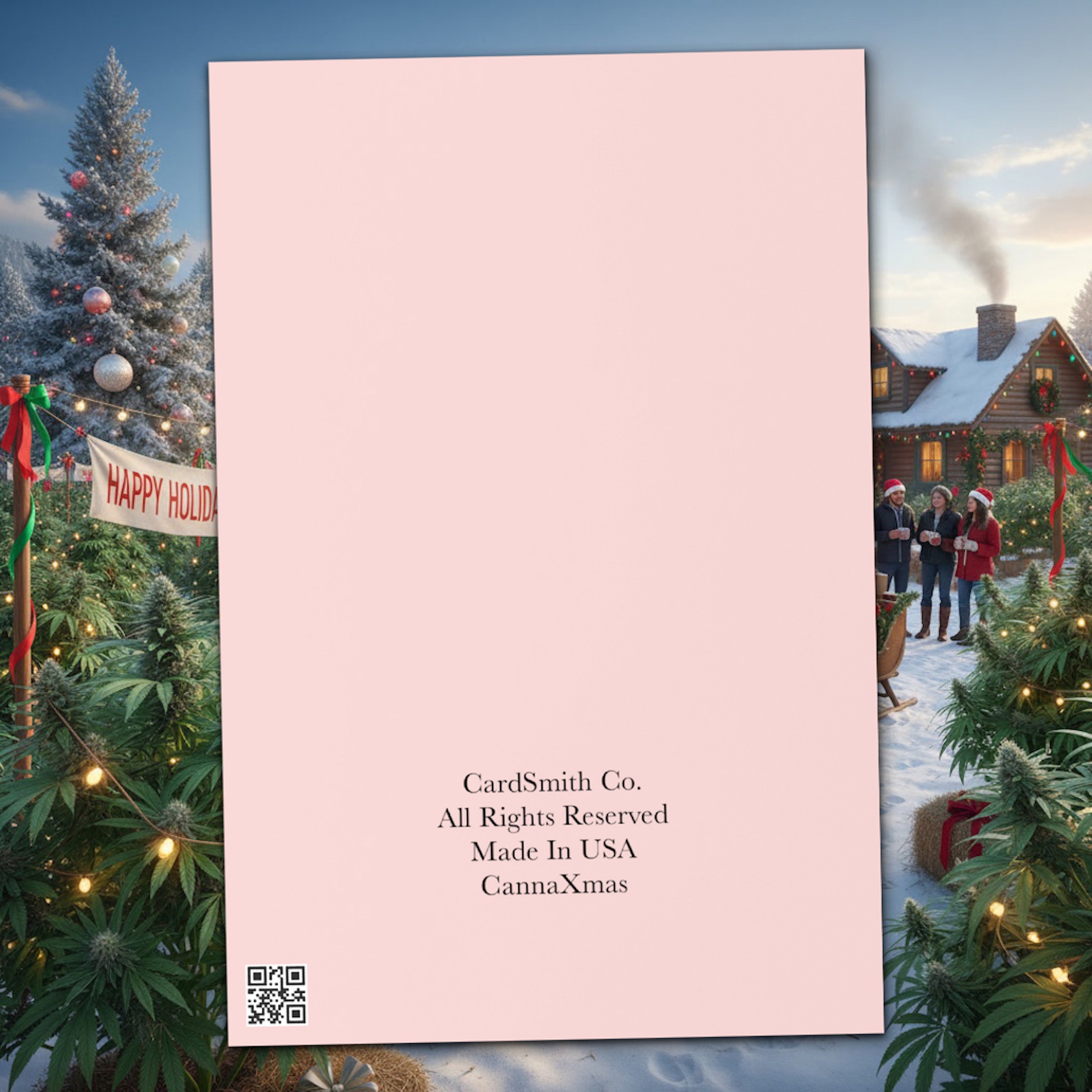 Canna-Christmas Card – Funny Holiday Greeting Card