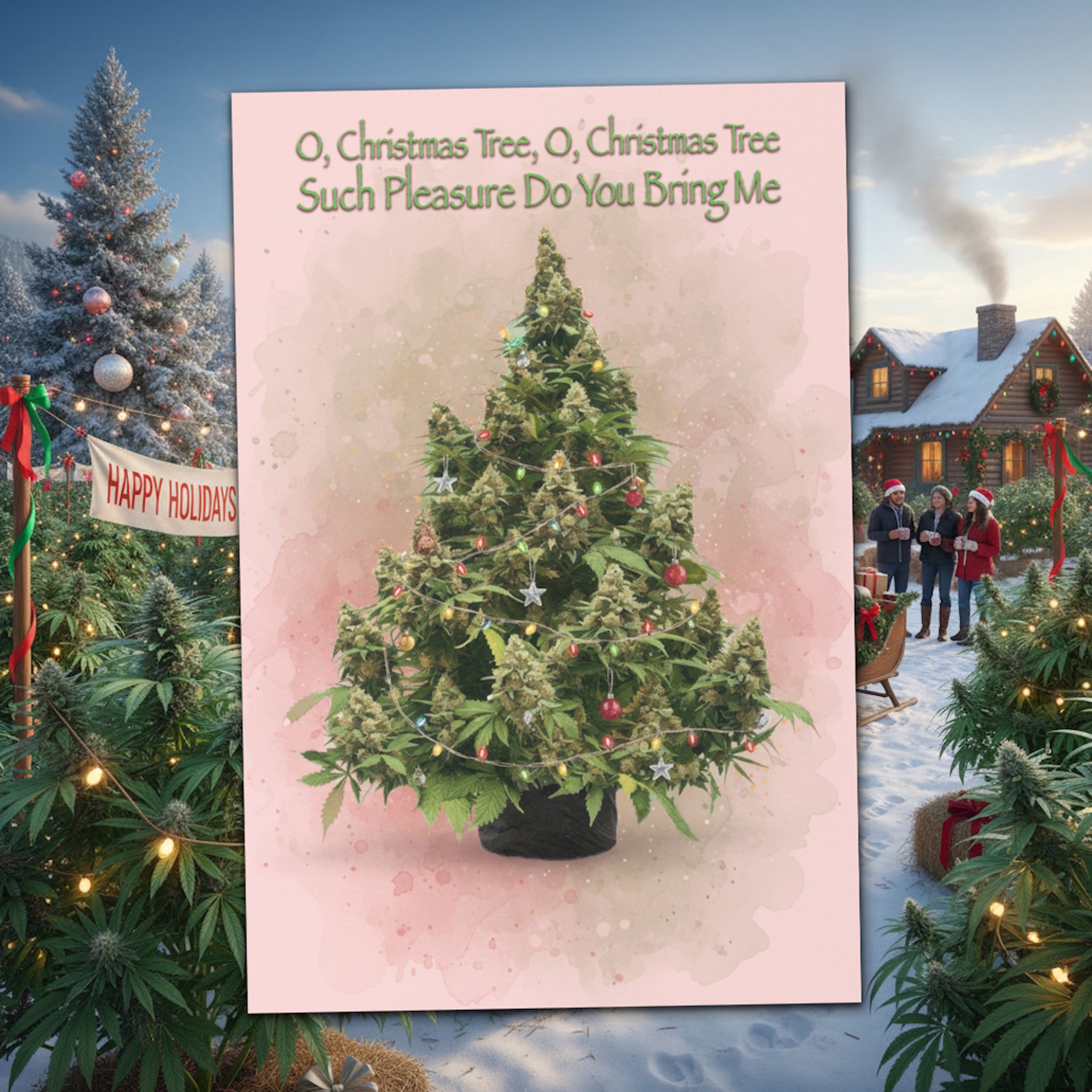 Canna-Christmas Card – Funny Holiday Greeting Card