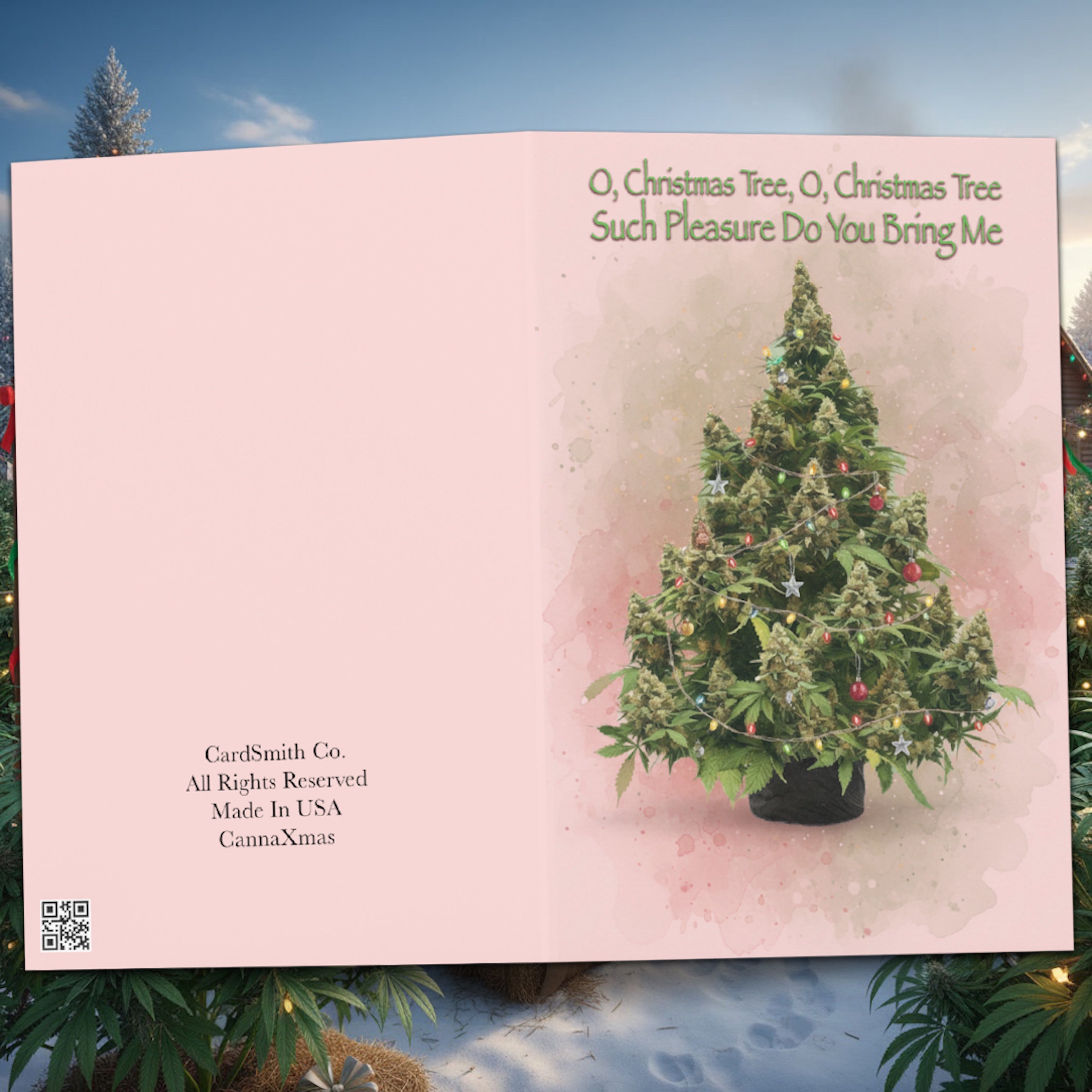 Canna-Christmas Card – Funny Holiday Greeting Card