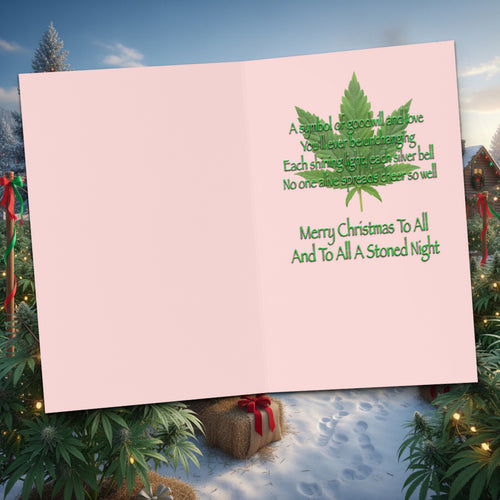 Canna-Christmas Card – Funny Holiday Greeting Card