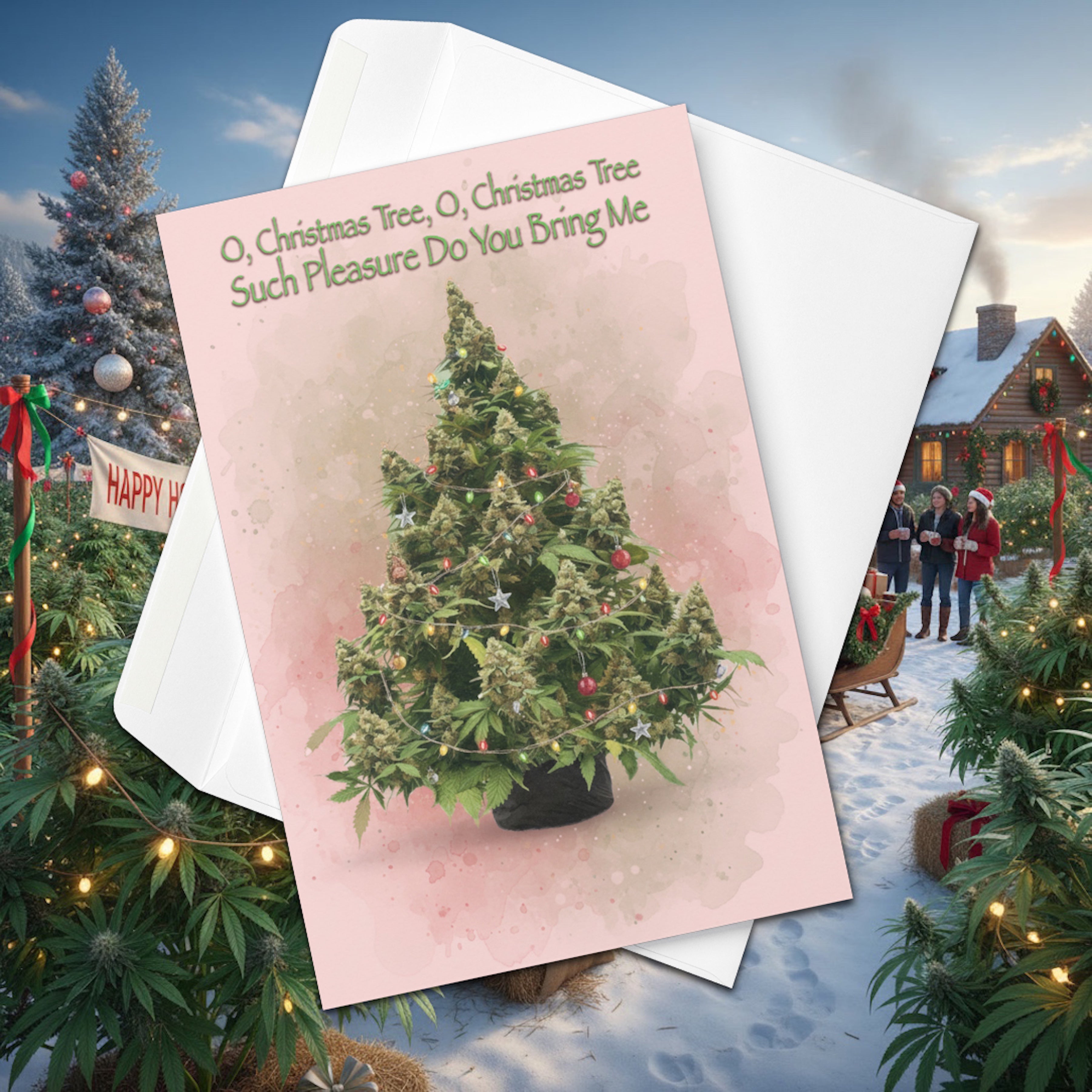 Canna-Christmas Card – Funny Holiday Greeting Card