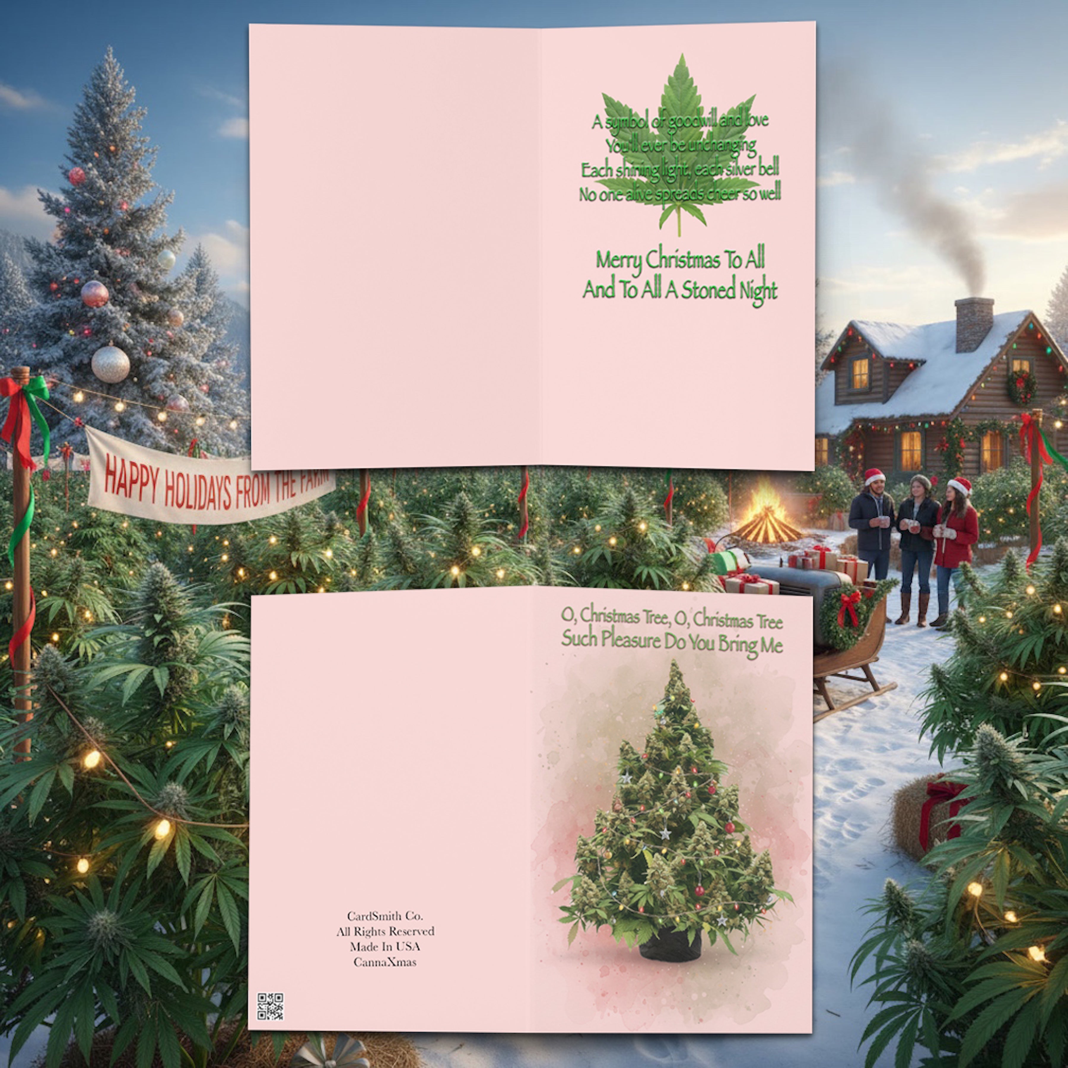 Canna-Christmas Card – Funny Holiday Greeting Card