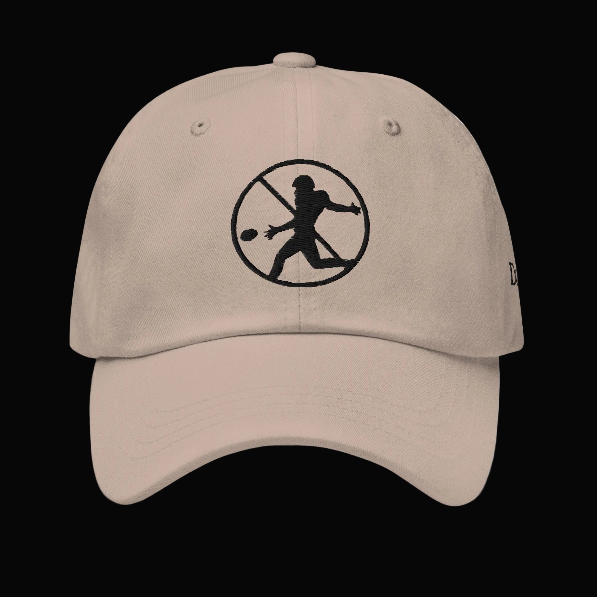 Don't Punt poker dad hat in khaki - funny Texas Hold'em cap for poker players