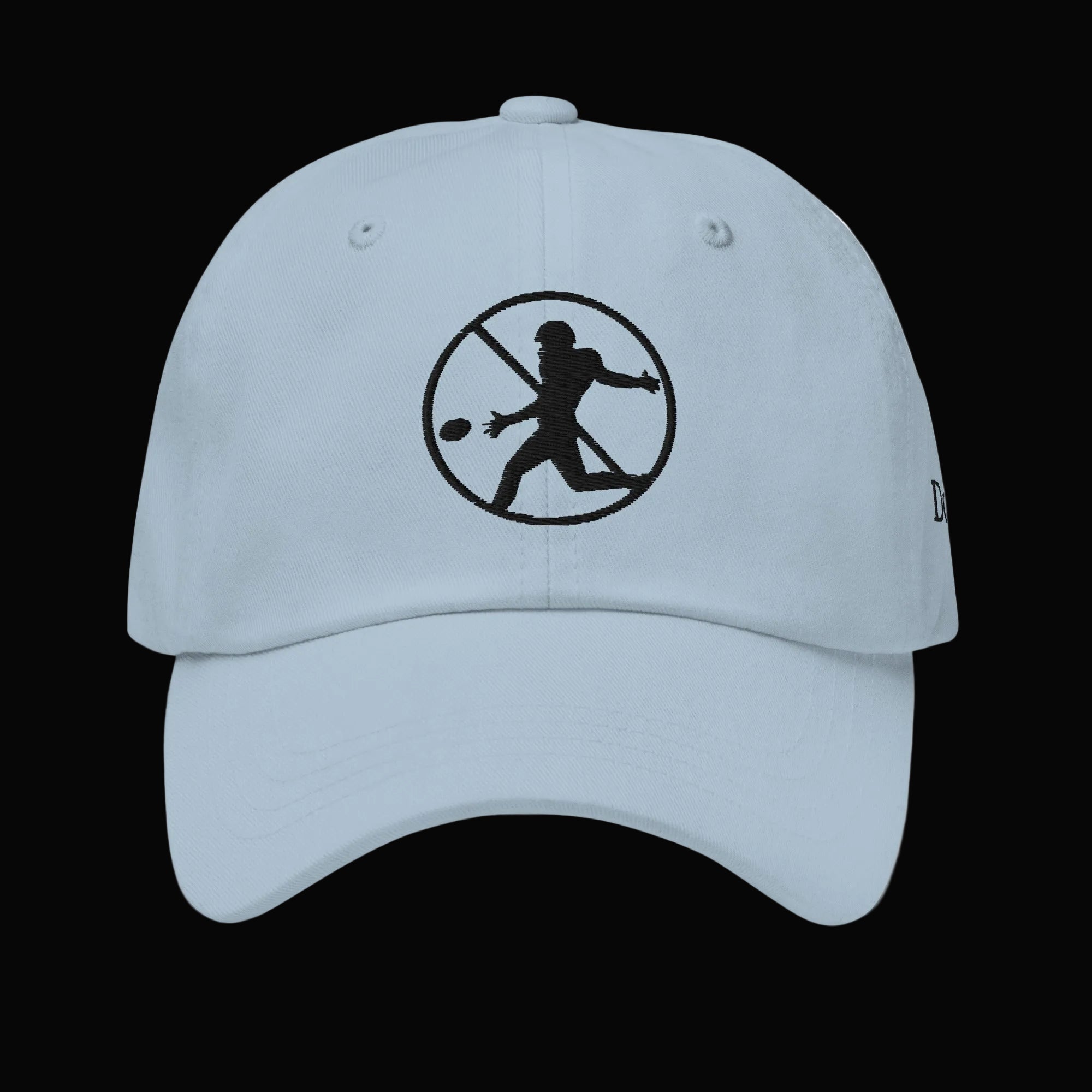 Don't Punt poker dad hat in light blue - funny Texas Hold'em cap for poker players