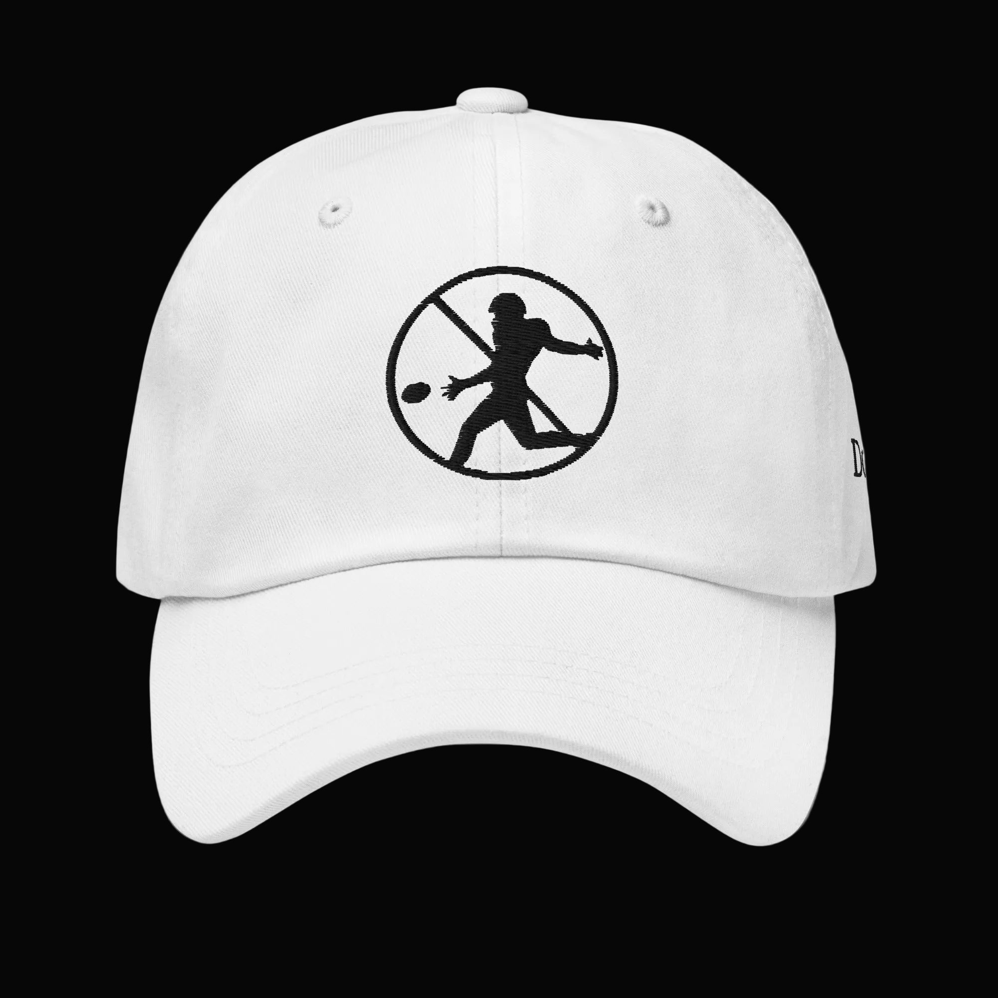 Don't Punt poker dad hat in white - funny Texas Hold'em cap for poker players