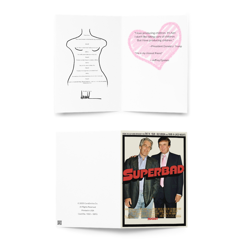 Dark Humor Parody Card – Offensive Comedy Greeting Card