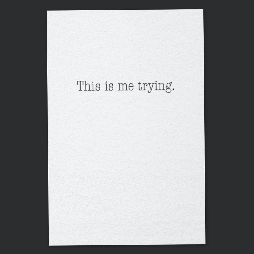 Minimalist Encouragement Card – Mental Health Support Card