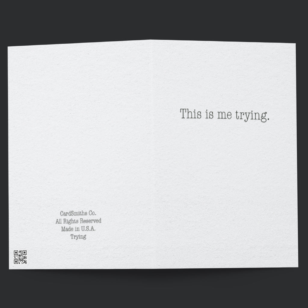 Minimalist Encouragement Card – Mental Health Support Card