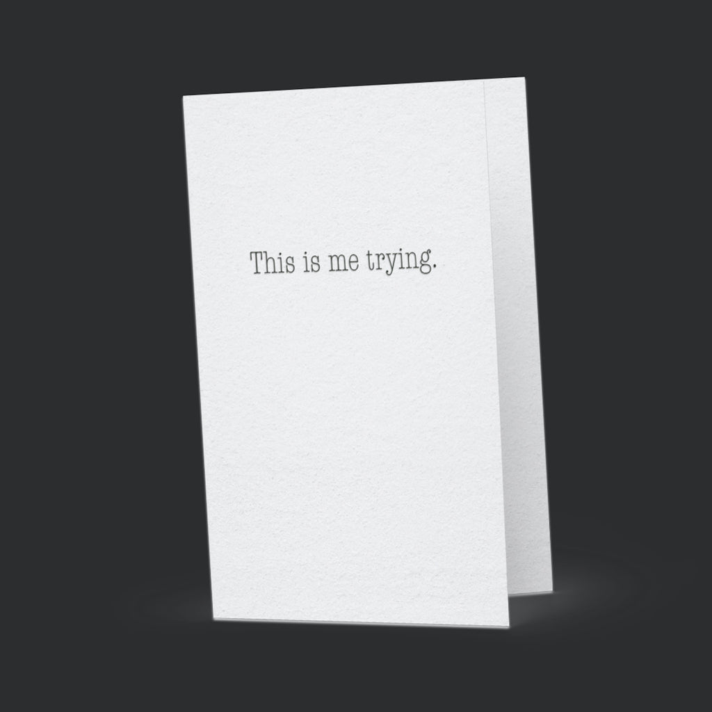 Minimalist Encouragement Card – Mental Health Support Card