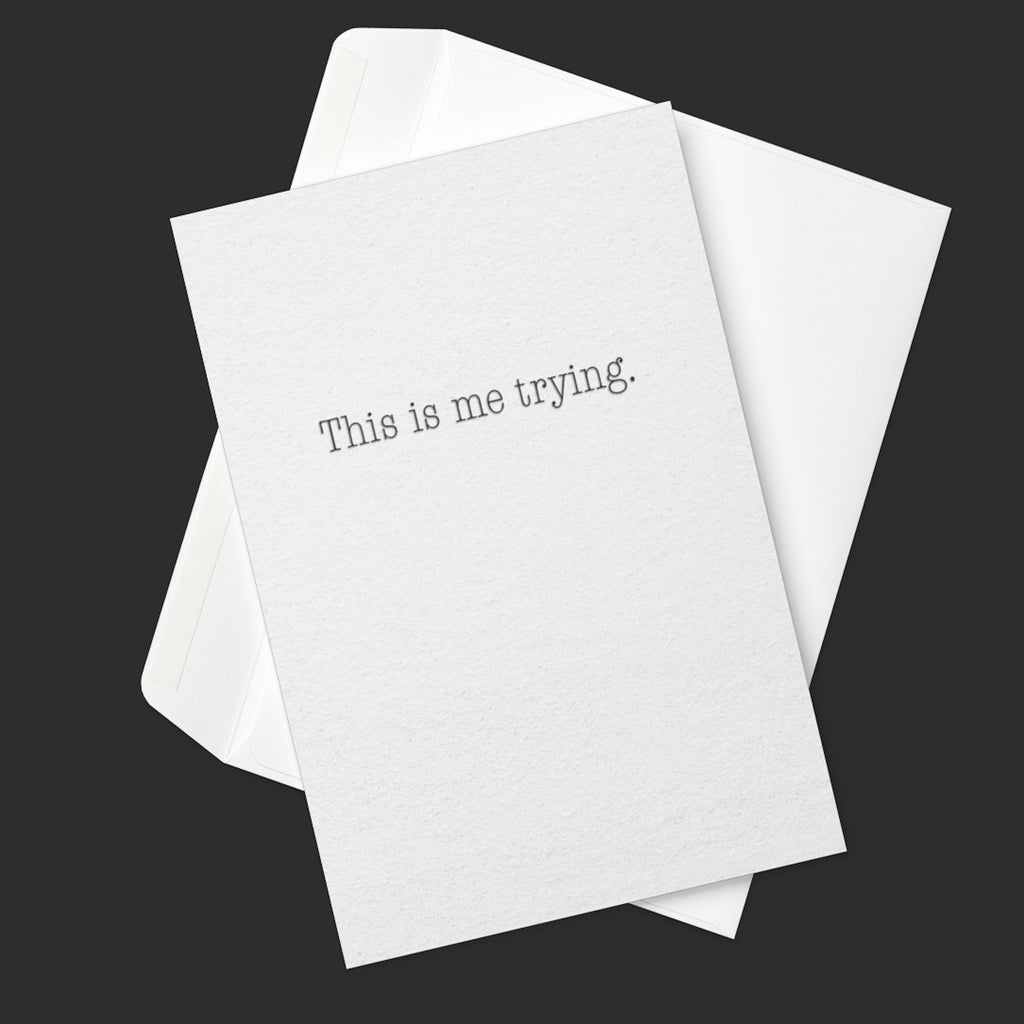 Minimalist Encouragement Card – Mental Health Support Card