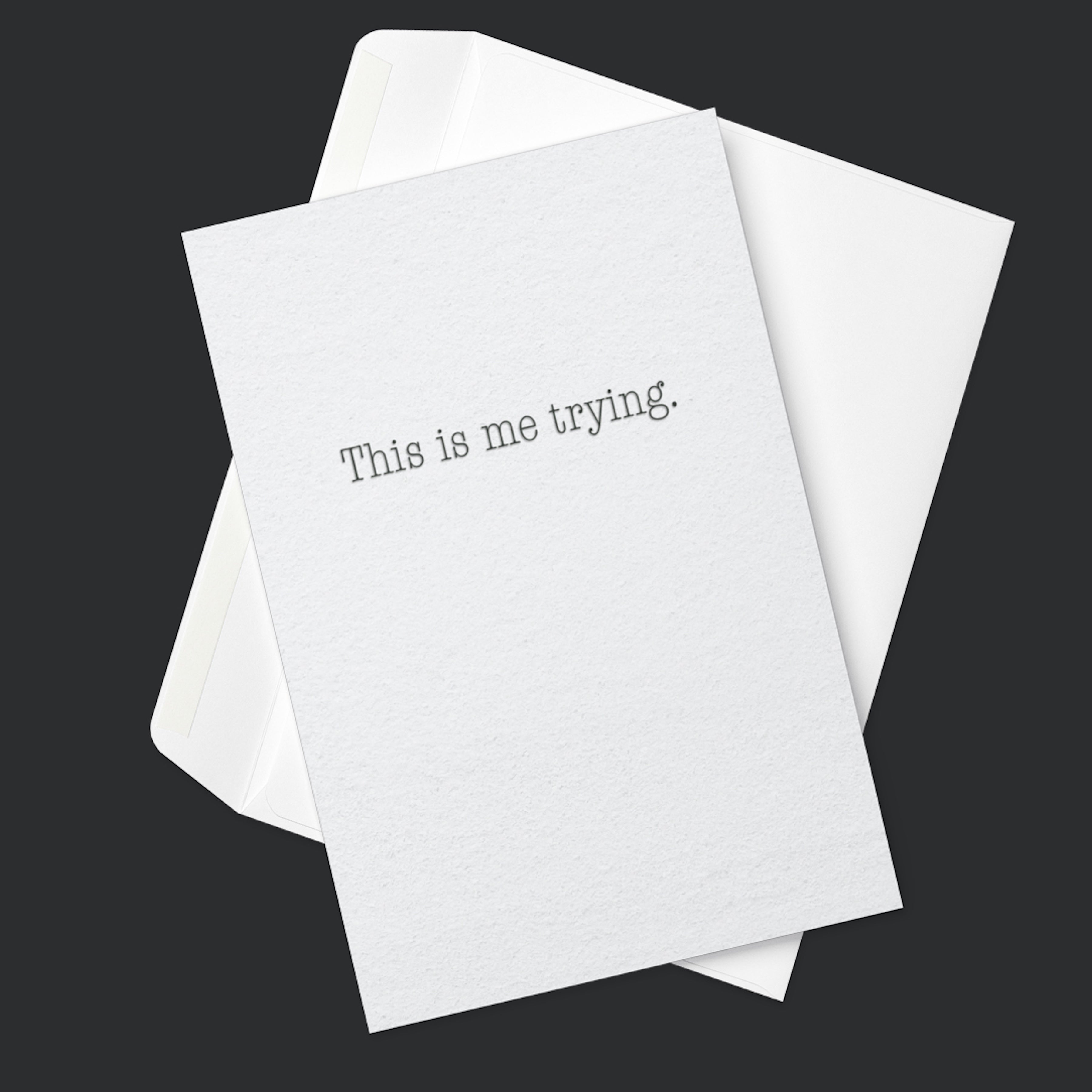 Minimalist Encouragement Card – Mental Health Support Card