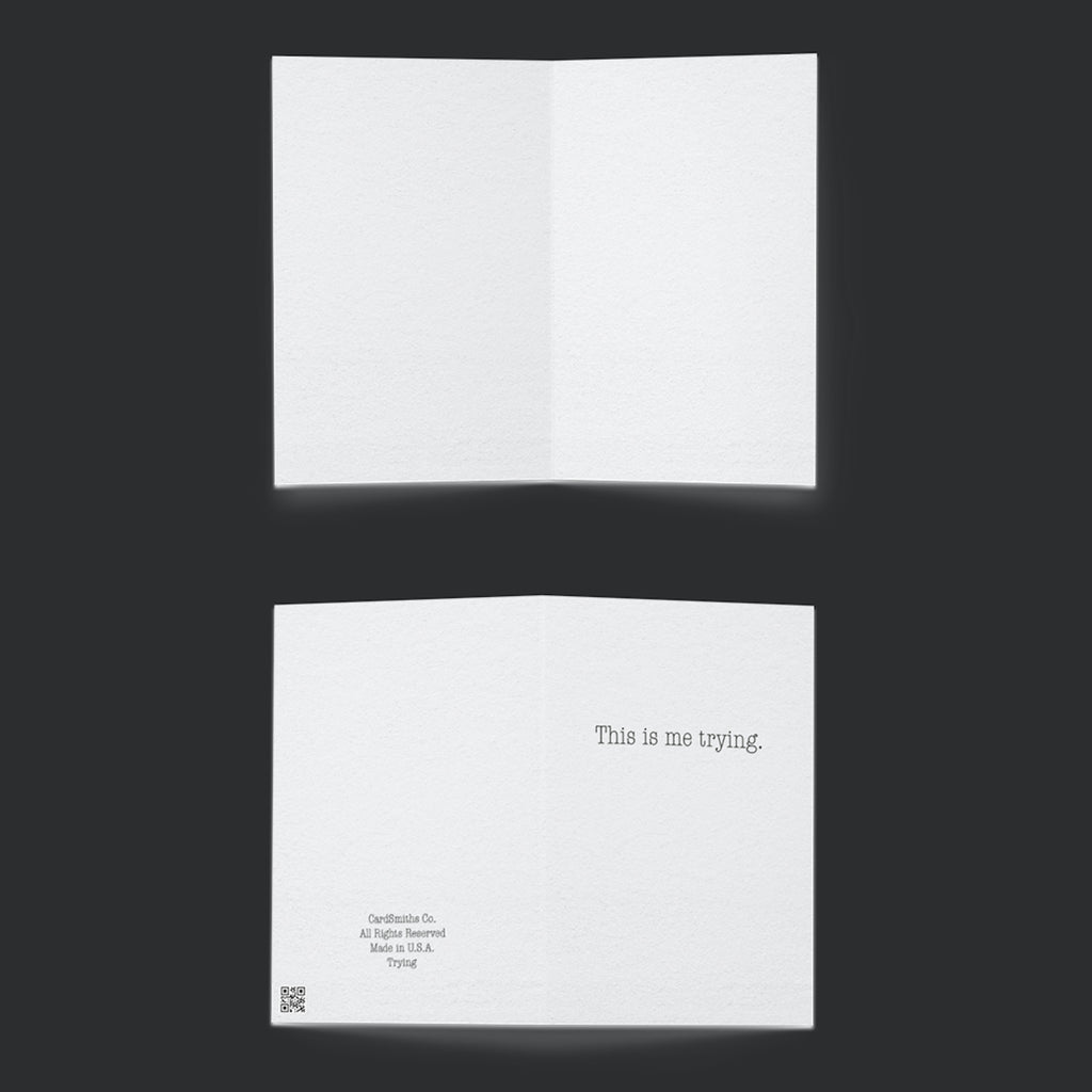 Minimalist Encouragement Card – Mental Health Support Card