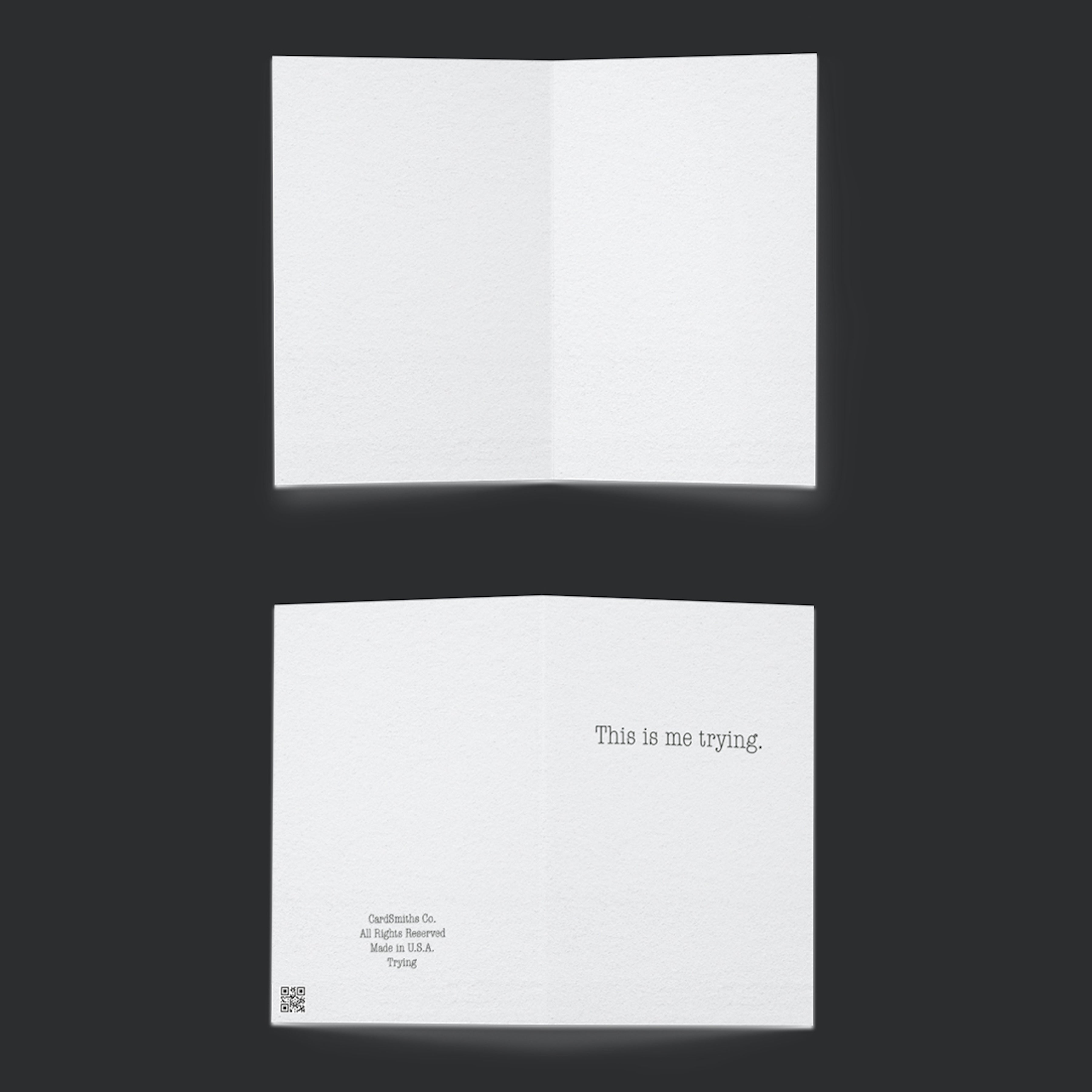 Minimalist Encouragement Card – Mental Health Support Card