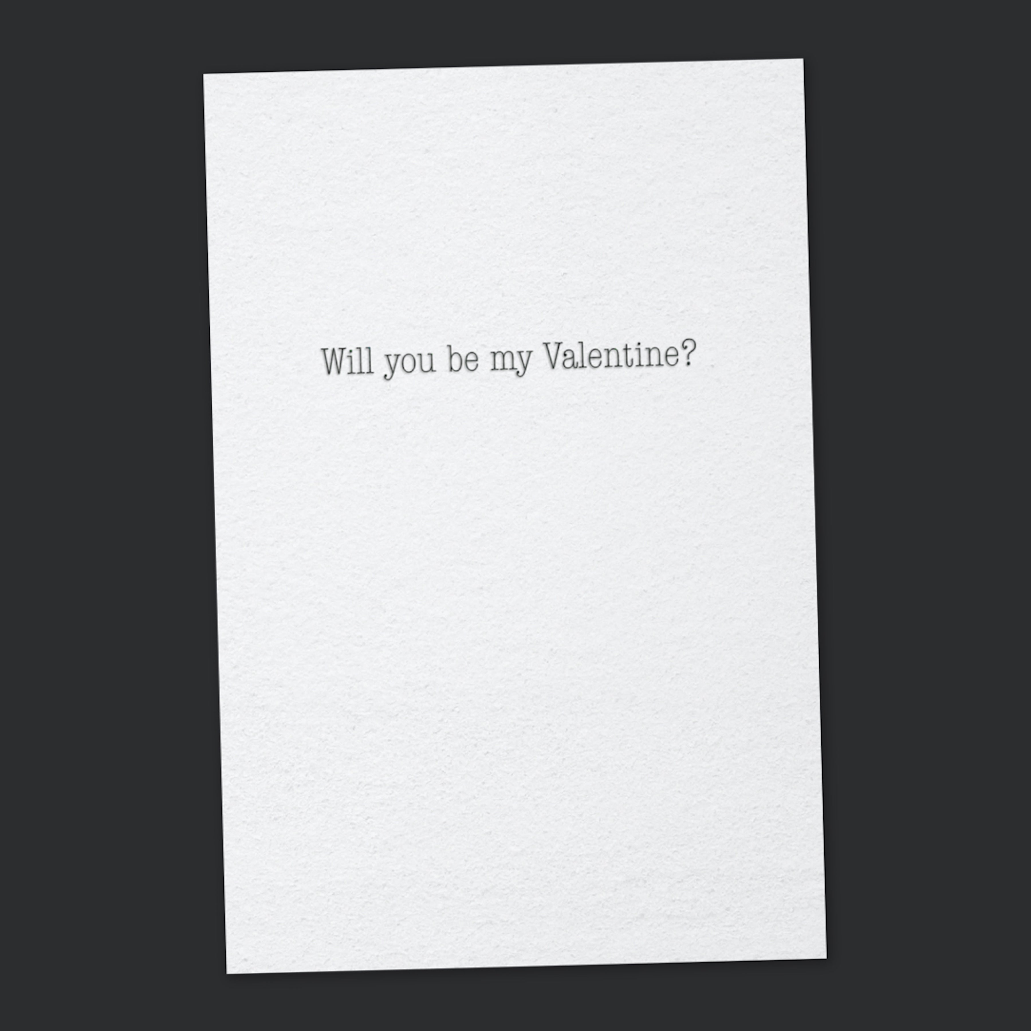 Yes No Maybe Card – Minimalist Love Note Greeting Card